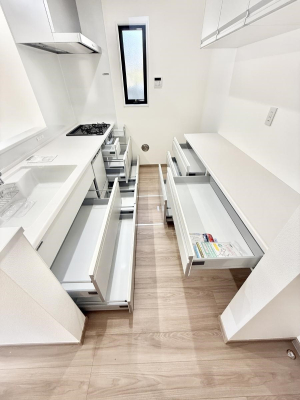 �L�b�`�� �������w�ʂɂ͐H��ނ����[�ł���J�b�v�{�[�h�t��  